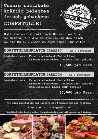 Angebote Dorfstulle.de Catering Lieferservice Nordfriesland